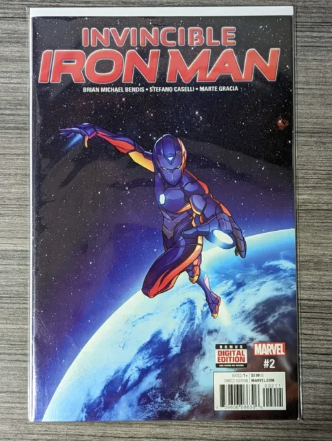 Invincible Iron Man #2 Stefano Caselli Cover Brian Michael Bendis Marvel Comics