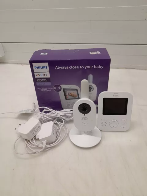 Philips AVENT Digitales Video-Babyphone - Weiß (SCD833/26)