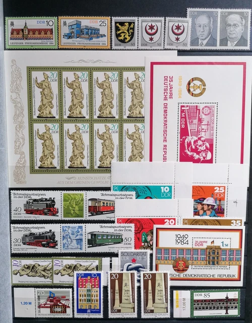Sammlungsauflösung, DDR, Lot aus Jahrgang 1984 postfrisch