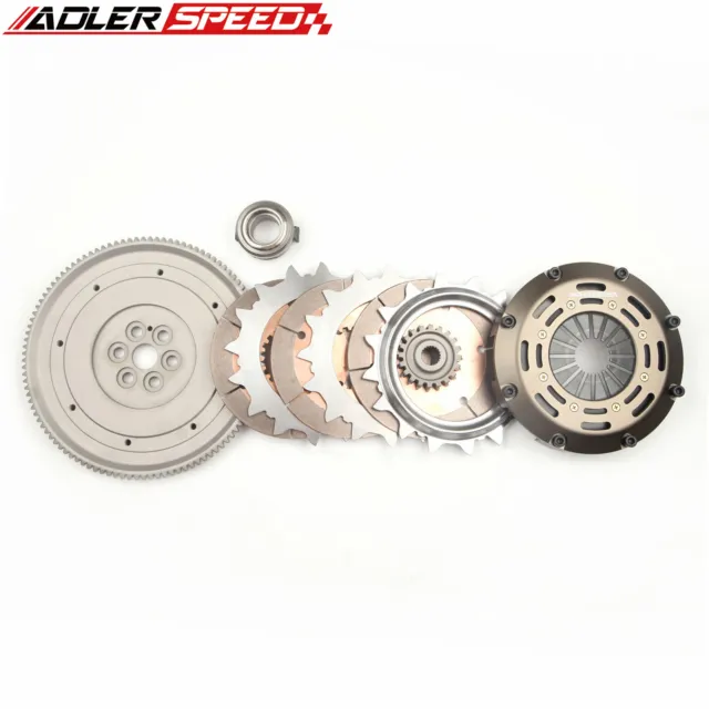 Adlerspeed Triple Disc Clutch Kit For Honda Civic Crx 1.5L 1.6L D15 D16 89-91