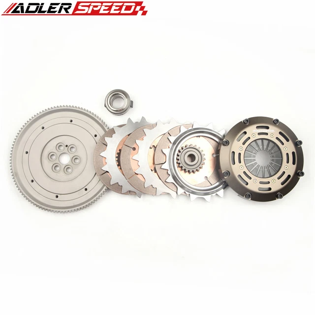 Racing Triple Disc Clutch For 89-91 Honda Civic Crx 1.5L 1.6L D15 D16 Standard