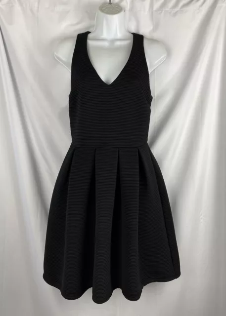 NWT $84 TopShop Women’s Black Pleated Fit & Flare Sleeveless Dress Size 6