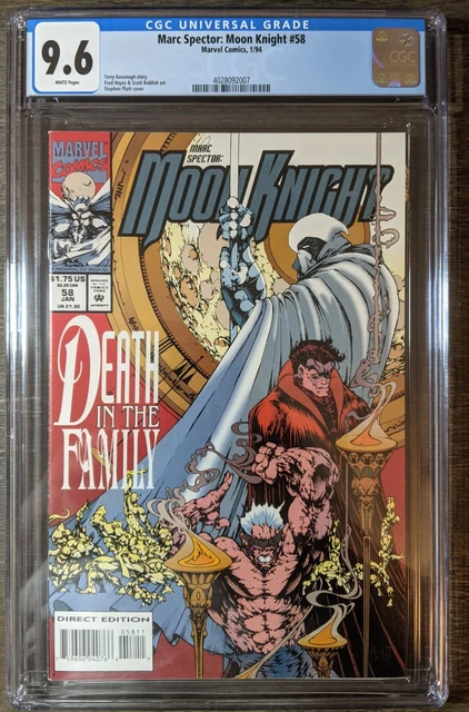 Marc Spector - Moon Knight #58 - Cgc 9.6 - Stephen Platt Cover