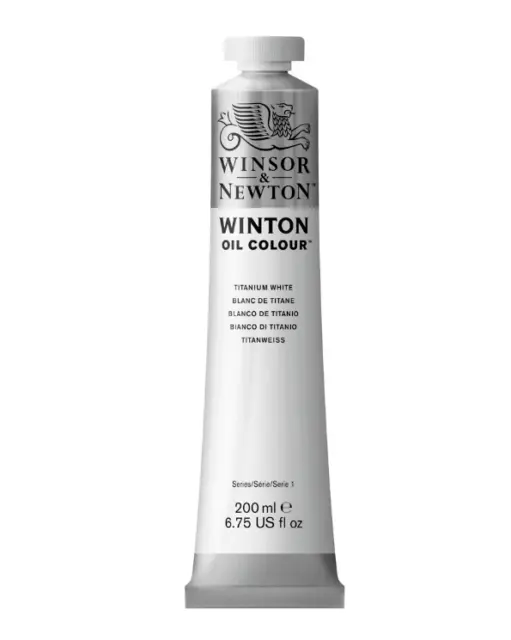Winsor & Newton Winton 200ml Ölfarbe - Titanweiß - hochwertige Ölfarbe