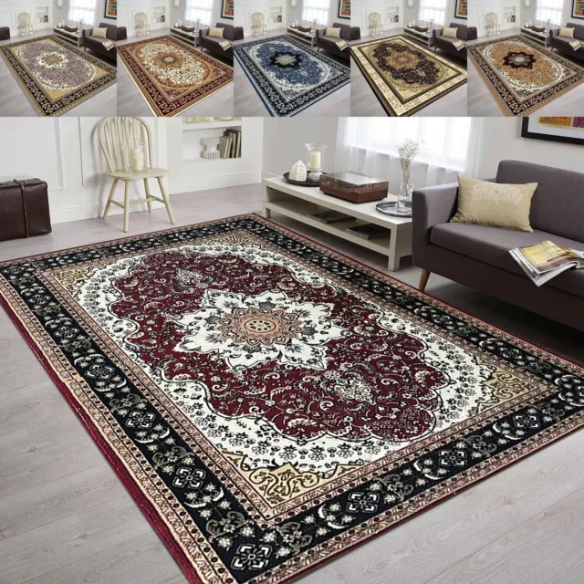 Luxury Non Slip Traditional Rugs Large Bedroom Rug Living Room Hallway Runner