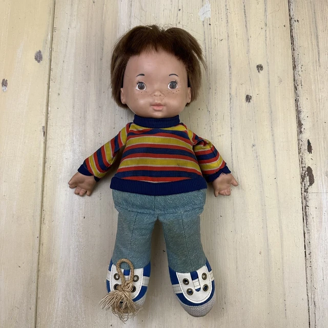 JOEY LAPSITTER VTG 70s 1974 Fisher Price Striped Shirt Blue Jeans