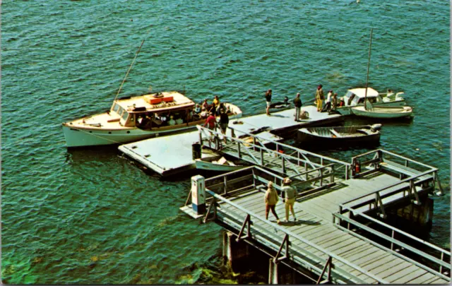 Waterfront, Sebasco Lodge, Sebasco Estates, Maine, Vintage Postcard