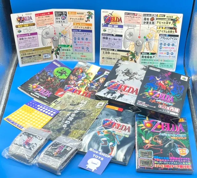 Lot 5 The Legend Of Zelda Ocarina Of Time + Majora's Mask + BOOK nintendo 64 jp