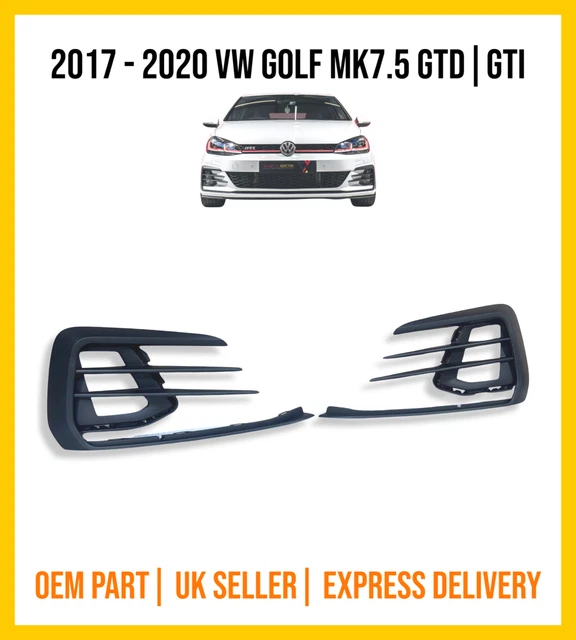 Volkswagen Vw Golf Mk7.5 Gtd Gti 2017 - 2020 Front Bumper Fog Grill Left & Right