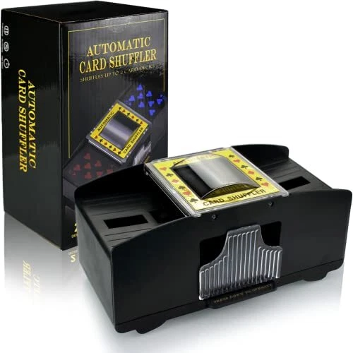 Nileole 1-2 Decks Automatic Card Shuffler Battery-Operated Shuffler for UNO P...