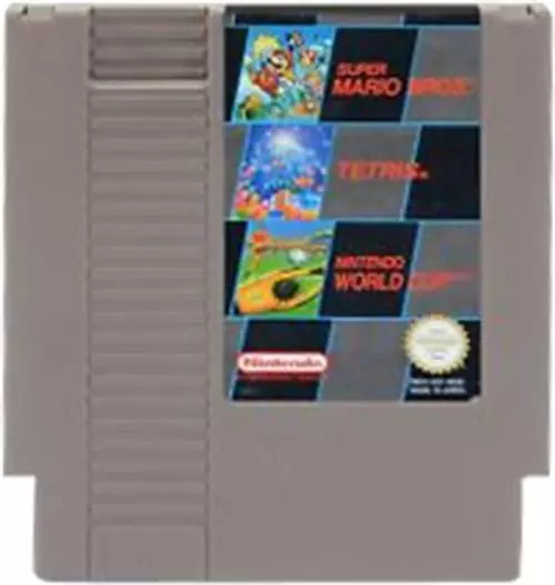 Super Mario Bros. Tetris World Cup - Nintendo NES Classic Action Video Game