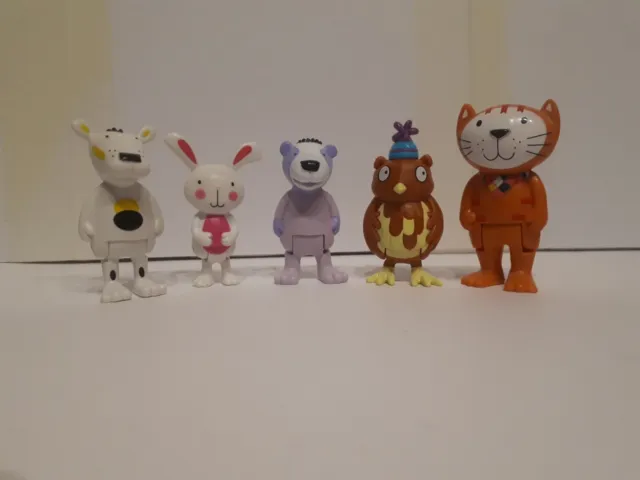 Rare Poppy Cat & Friends Set Of Toys Figures Figurines From Lara Jones Books B19