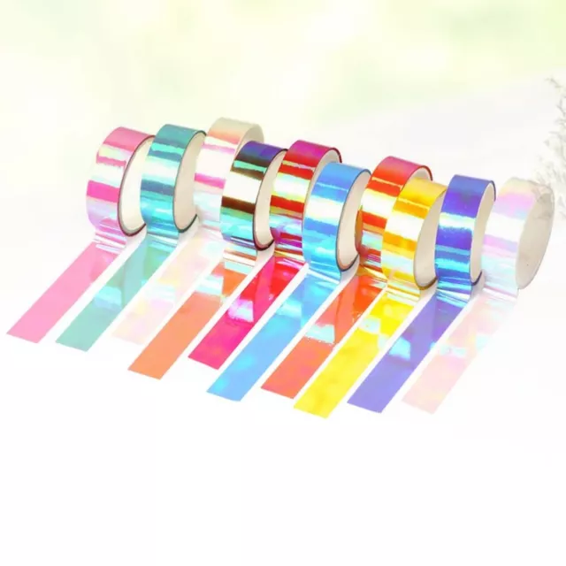 20 piezas cinta de color cinta adhesiva decorativa cinta washi brillante