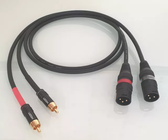 ✅Mogami "No Compromise" / HighEnd Adapterkabel / Cinch auf XLR male / 1 Paar✅