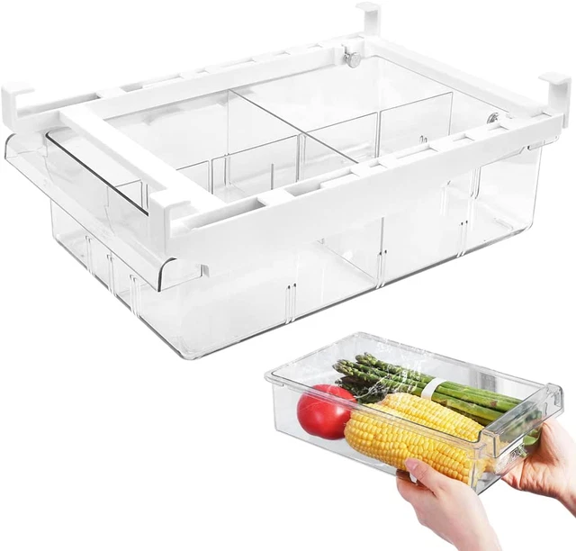 Set 4 Contenitori Per Frigo Con Coperchio - Impilabili, Trasparenti, Salvaspazio, Con Ruota Data, Senza BPA