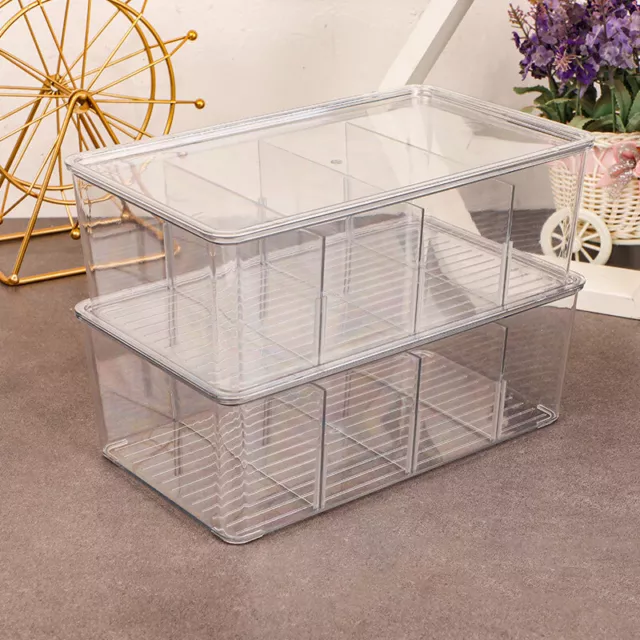 Tea Bag Storage Box Office Multifunctional Storage Box with Lid Acrylic Organize