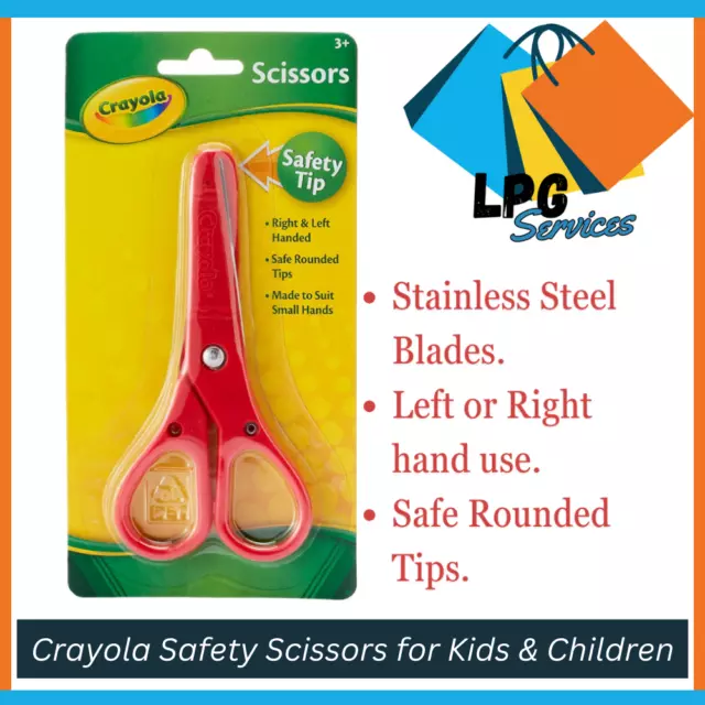 Crayola Safety Scissors for Kids & Children - Child Safe Rounded Tips | NEW AU