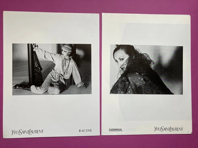 Yves Saint Laurent Paris David Bailey 1985 vintage publicité advertising 80s