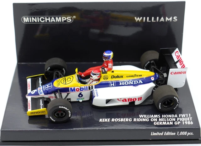MINICHAMPS 1/43 WILLIAMS Honda FW09 K. Rosberg - Winner US GP 1984