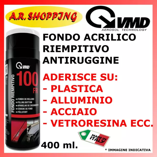 Fondo Bianco Riempitivo Spray Antiruggine Isolante Stucco Carrozzeria Auto Moto