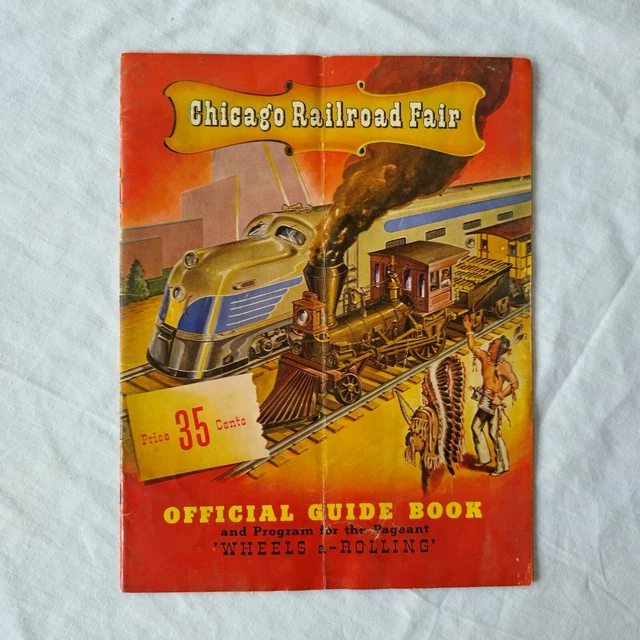 Vintage 1948 Chicago Railroad Fair Official Guide Book