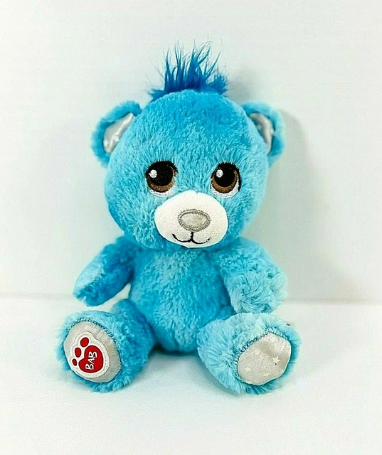 Build A Bear Workshop Small Fry Buddy Blue Bear Stars Stuffed Plush 7"