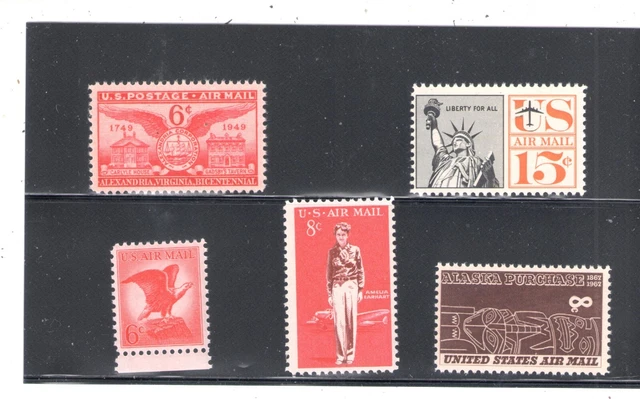 Us Scott C40,63,67,68 & C70 Og Mnh