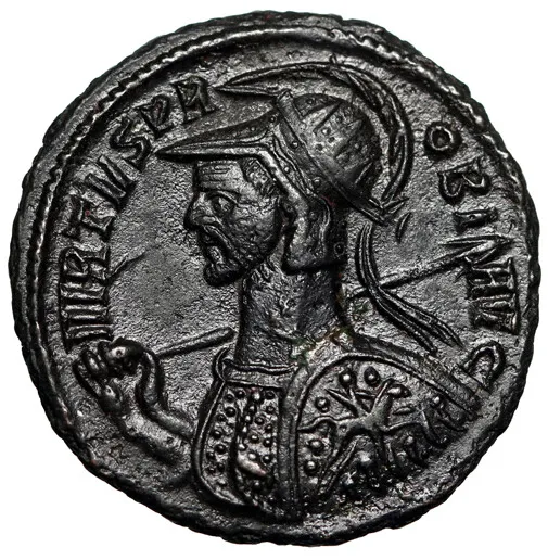 Probus Antoninianus "Decorated Horseman on Shield Bust & Horseback" Cyzicus EF