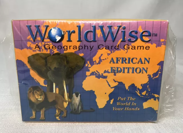 WorldWise Geography Card Game - Africa African Edition 2000 Globular Innovations