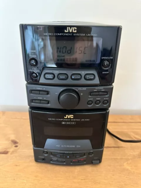 JVC Micro Component System UX-A50 - Radio AM FM CD Player Tape Cassette - Faulty