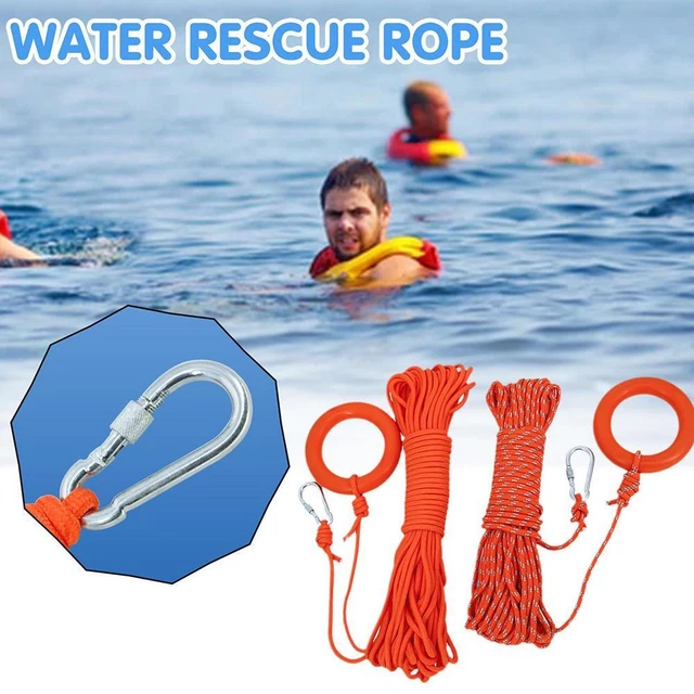 WATER LIFESAVING ROPE Outdoor Floating Lifeline Water Rescue 6O9W Rop