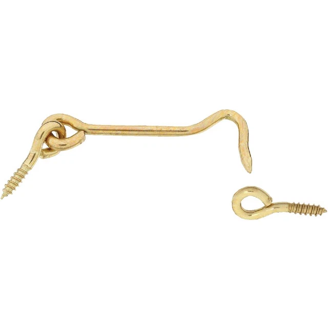 National Solid Brass 3 In. Hook & Eye Bolt N118158 National N118158 038613118157