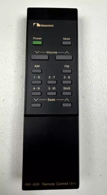Nakamichi RM-4SR GENUINE REMOTE RARE For TA-4A Receiver Tuner Nakamichi RM-4SR GENUINE REMOTE RARE For TA-4A Receiver Tuner
