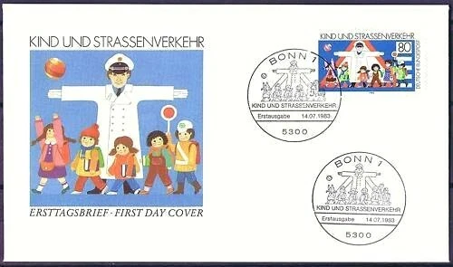 BRD 1983: Kinder und Verkehr! FDC der Nr. 1181 mit Bonner Sonderstempeln! 1904