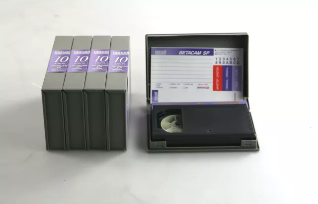 5 X Maxell Professionnel Betacam B-10M BQ Sp Cassette