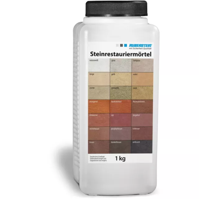 Ruberstein® Steinrestauriermörtel/Reparaturmörtel/Sandstein Cottaer sandst. 1 kg