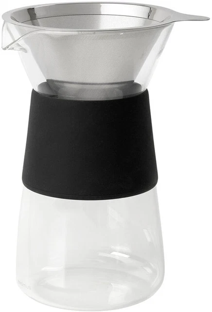 Blomus 63691 Kaffeezubereiter, silber/schwarz, Höhe 21cm Pinnwände Dekoration