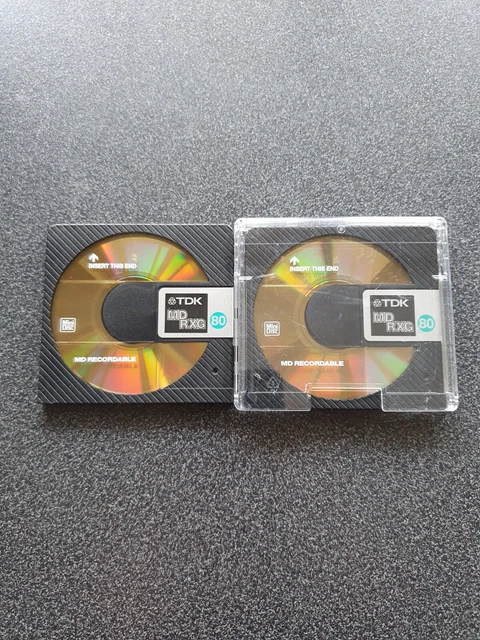 Lot De 5 Minidisc TDK MD-RXG 80 Minutes - Neufs Sous Blister