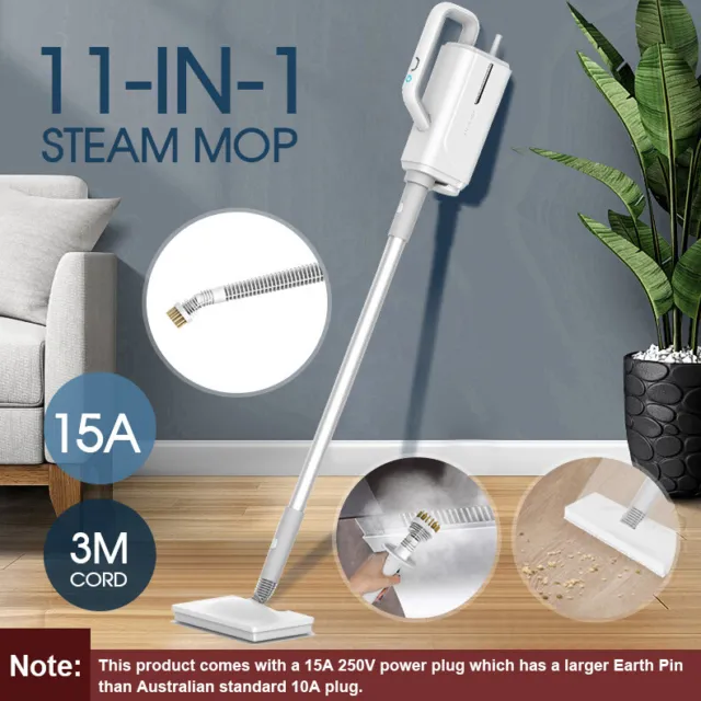 11 In 1 Steam Mop Cleaner Floor Carpet Steamer Cleaning 1500W