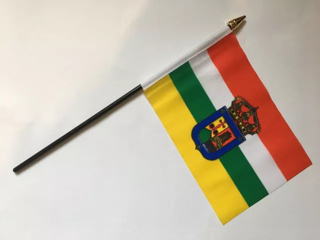 LA RIOJA SPAIN SPANISH SMALL HAND WAVING FLAG 6"X4" flags EUROPE ESPANOL