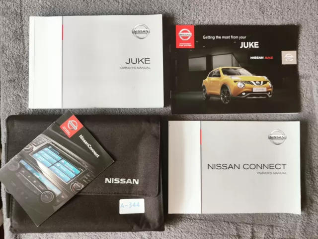 Genuine Nissan Juke 2014-2019 Owners Manual Handbook Audio Manual Wallet Pack