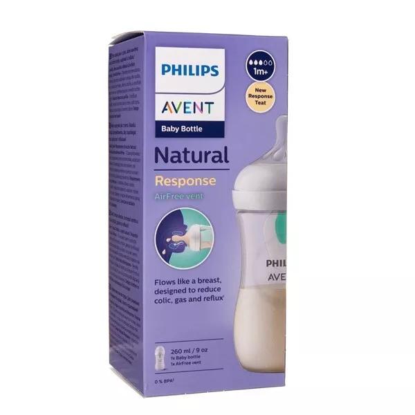 Philips AVENT Naturel Response Bouteille Avec Additionnel Airfree Vanne 260 ML