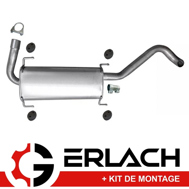 Ligne D'échappement Complète Pour Peugeot Boxer 2.5 D - Avec Silencieux - Acier Aluminié, Garantie 30 Mois