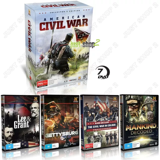 American Civil War Documentary : Brand New Collectors Edition 7 DVD Box Set RARE