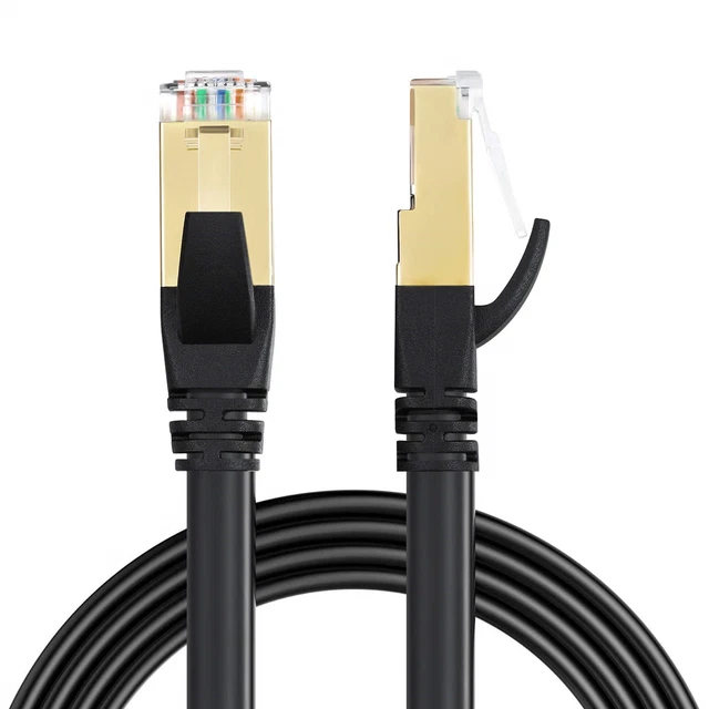 DbillionDa CAT8 Ethernet-Kabel, 6M strapazierfähig wetterfest 26AWG, 40 Gbps Cat8 UV