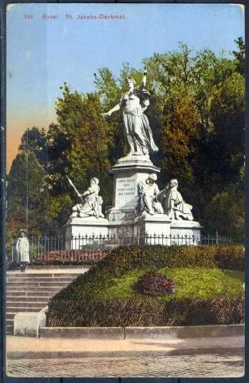 AK Schweiz: Basel, St. Jakobs-Denkmal, um 1910