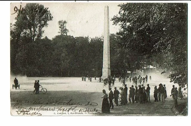 CPA-carte postale-FRANCE-Fontainebleau- L'Obélisque - -1904-VMO15981