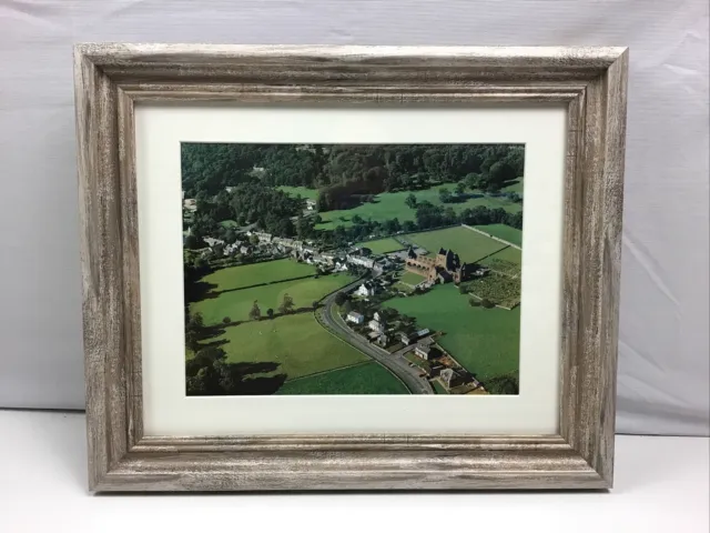 Ariel View Of New Abbey Village Dumfries And Galloway Framed Photographic Print