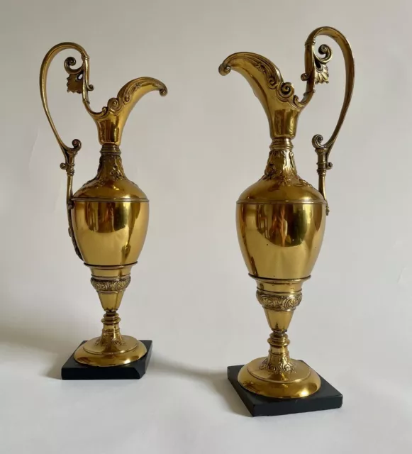 Ravrio Aiguière Bronze Doré Marbre Noir Style Empire Louis XVI Néoclassique XIXe