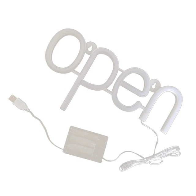 4 Packs De Batteries Pour Enseigne Néon LED 5V - Alimentation Portable Avec Interrupteur - Compatible USB